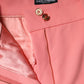 Dolce & Gabbana Pink High Waist Dress Tapered Trouser Pants