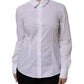 Dolce & Gabbana White Cotton Collared Dress Formal Shirt Top