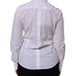 Dolce & Gabbana White Cotton Collared Dress Formal Shirt Top