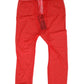 Dolce & Gabbana Red Logo Lace Tight Midi Trousers Underwear