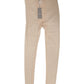 Dolce & Gabbana Beige Nylon Stretch Logo Lace Leggings Underwear