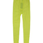 Dolce & Gabbana Neon Green Nylon Logo Lace Leggings Pants Underwear