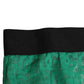 Dolce & Gabbana Green DG Logo Lace High Brief Panty Underwear