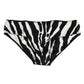 Dolce & Gabbana Black White Zebra Print Slip Briefs Underwear