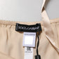 Dolce & Gabbana Nude Chemise Lingerie Silk Blend Lace Trim Dress