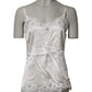 Dolce & Gabbana Off White Floral Lace Tank Lingerie Top Underwear