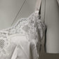 Dolce & Gabbana Off White Floral Lace Tank Lingerie Top Underwear