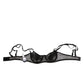 Dolce & Gabbana Black Floral Underwired Balconette Bra Underwear
