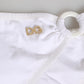 Dolce & Gabbana White Logo Swimsuit 2 Piece Top Bottom Swimwear