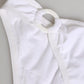 Dolce & Gabbana White Logo Swimsuit 2 Piece Top Bottom Swimwear
