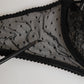 Dolce & Gabbana Black Floral Underwired Balconette Bra Underwear
