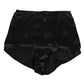Dolce & Gabbana Black Silk Stretch High Waist Girdle Underwear