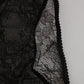 Dolce & Gabbana Black Nylon Stretch High Waist Panty Underwear