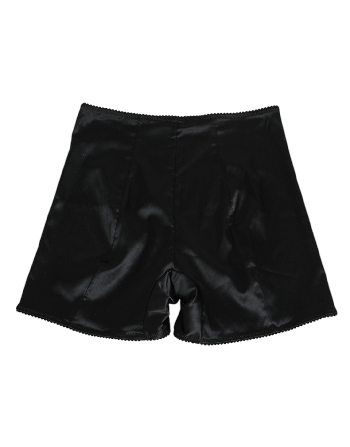 Dolce & Gabbana Black Silk Stretch Slip Cycling Women Underwear