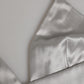Dolce & Gabbana Gray Silk Satin Triangle Soft Cup Bra Underwear