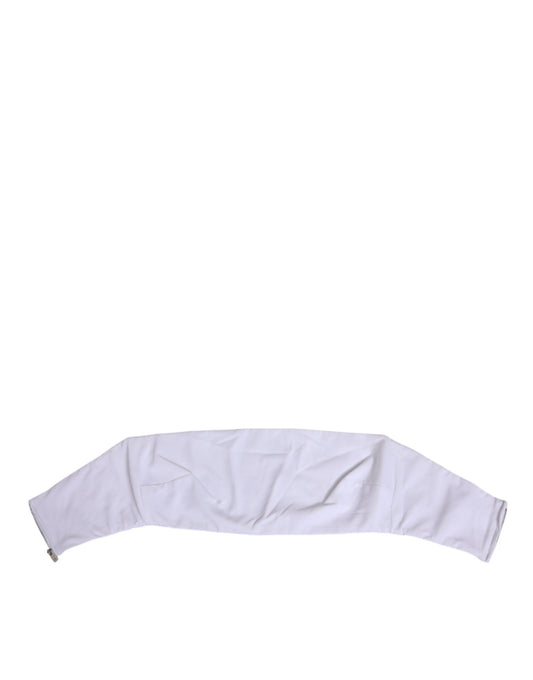 Dolce & Gabbana White Nylon Strapless Corset Top Underwear