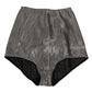 Dolce & Gabbana Gray Silk Stretch Slip Girdle Panty Underwear