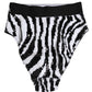 Dolce & Gabbana Black White Stripes High Waist Panty Underwear