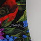 Dolce & Gabbana Black Floral Print High Waist Panty Underwear