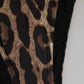 Dolce & Gabbana Brown Leopard Triangle Tanga Panty Underwear