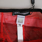Dolce & Gabbana Black Red Nylon High Waist Girdle Underwear