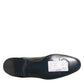 Dolce & Gabbana Black Calfskin Leather Derby Men Dress Shoes