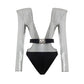 Dolce & Gabbana Gray Viscose One-Piece Swimsuit