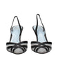 Valentino Garavani Black Leather High Heel Pumps