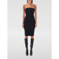 Coperni Black Cotton Cocktail Dress