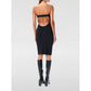 Coperni Black Cotton Cocktail Dress