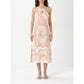 Twinset Multicolor Linen Casual Dress