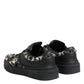 Dolce & Gabbana Black Portofino Studded Men Sneakers Shoes