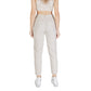 Only Beige Linen Casual Pants
