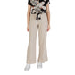 Only Beige Linen Casual Pants
