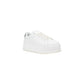 Calvin Klein Jeans Silver Leather Platform Sneakers