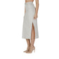 Vila Clothes Cream Cotton Long Skirt