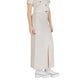 Jacqueline De Yong Beige Viscose Long Skirt