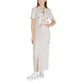 Jacqueline De Yong Beige Viscose Long Skirt