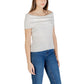 Only White Polyester T-Shirt