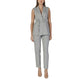 Vila Clothes Gray Recycled Polyester Waistcoat