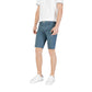 Jeckerson Blue Cotton Bermuda Shorts