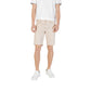Jeckerson Beige Cotton Bermuda Shorts