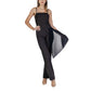 Rinascimento Black Polyester Rompers