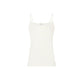 Morgan De Toi Cream Cotton Tank Tops