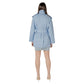 Morgan De Toi Blue Cotton Parka