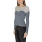 Morgan De Toi White Recycled Polyester Long Sleeve T-Shirt
