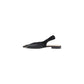 PINKO Black Leather Flat Sandals