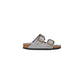 Birkenstock Gray Leather Slippers