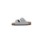 Birkenstock Gray Leather Slippers