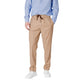 Gianni Lupo Beige Polyester Pants
